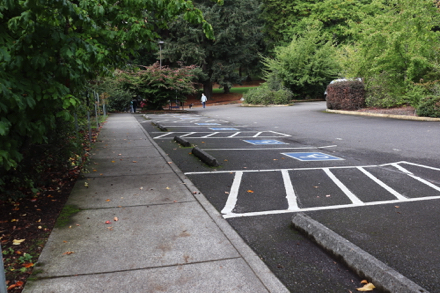 Vietnam Veterans parking lot – crosswalk from Overlook Trail Vietnam Veterans parking lot – crosswalk from Overlook Trail